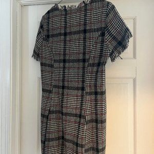 Winter Plaid Mini Dress